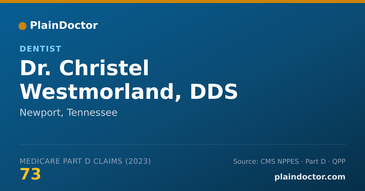 Shareable card for Christel Westmorland, DDS - Dentist, Newport, TN