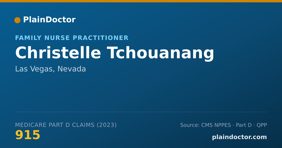 Shareable card for Christelle Tchouanang - Family Nurse Practitioner, Las Vegas, NV