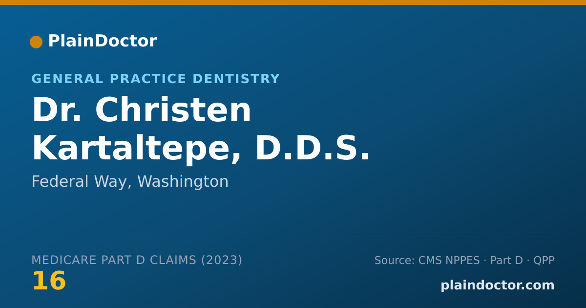 Shareable card for Christen Kartaltepe, D.D.S. - General Practice Dentistry, Federal Way, WA