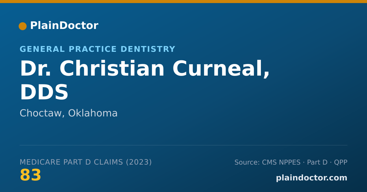 Shareable card for Christian Curneal, DDS - General Practice Dentistry, Choctaw, OK
