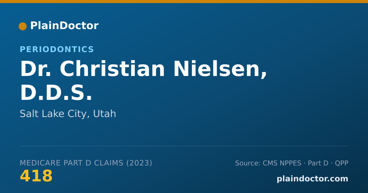Shareable card for Christian Nielsen, D.D.S. - Periodontics, Salt Lake City, UT