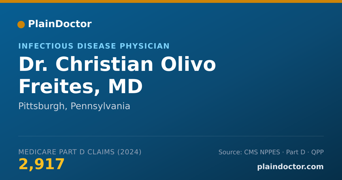 Shareable card for Christian Olivo Freites, MD - Infectious Disease Physician, Pittsburgh, PA