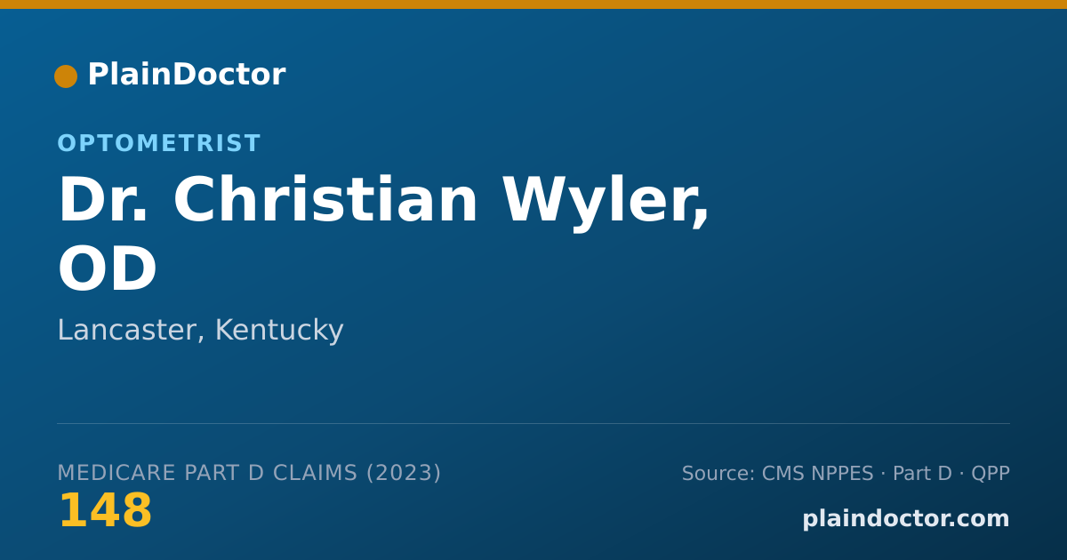 Shareable card for Christian Wyler, OD - Optometrist, Lancaster, KY
