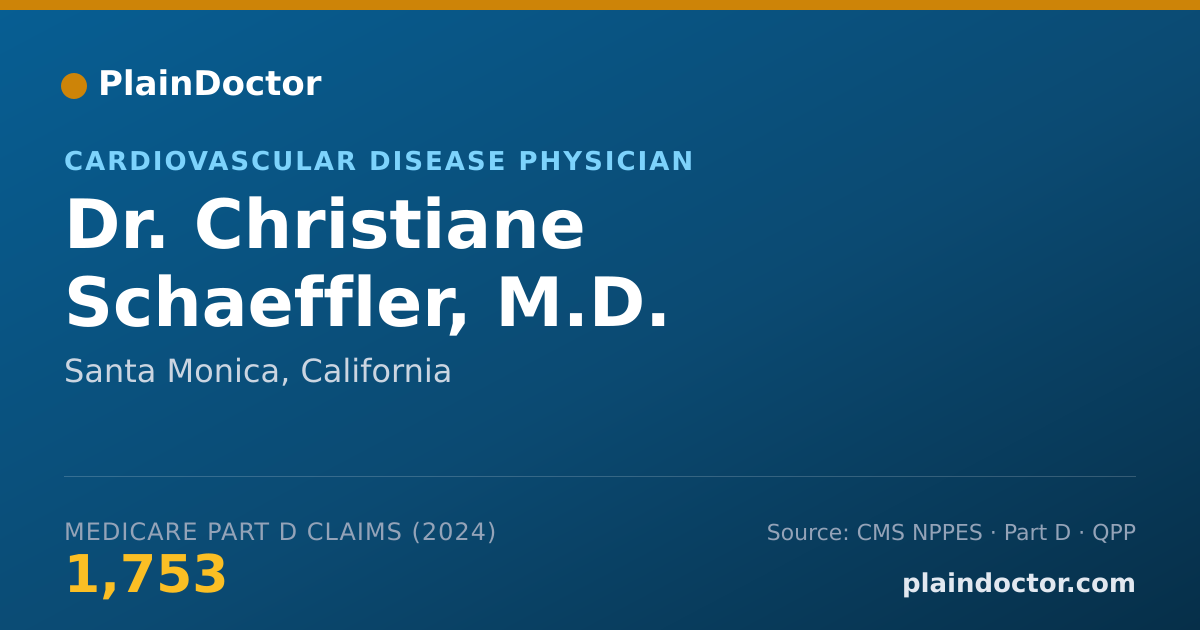 Shareable card for Christiane Schaeffler, M.D. - Cardiovascular Disease Physician, Santa Monica, CA