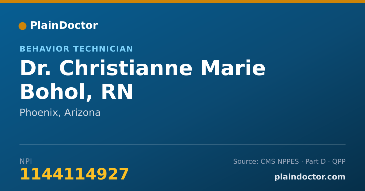Shareable card for Christianne Marie Bohol, RN - Behavior Technician, Phoenix, AZ