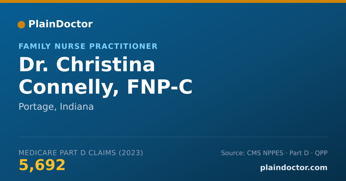 Shareable card for Christina Connelly, FNP-C - Family Nurse Practitioner, Portage, IN