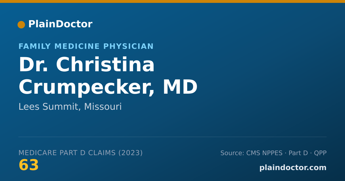 Shareable card for Christina Crumpecker, MD - Family Medicine Physician, Lees Summit, MO