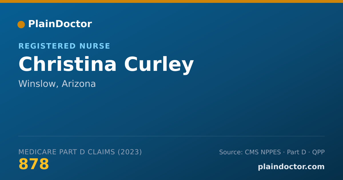 Shareable card for Christina Curley - Registered Nurse, Winslow, AZ