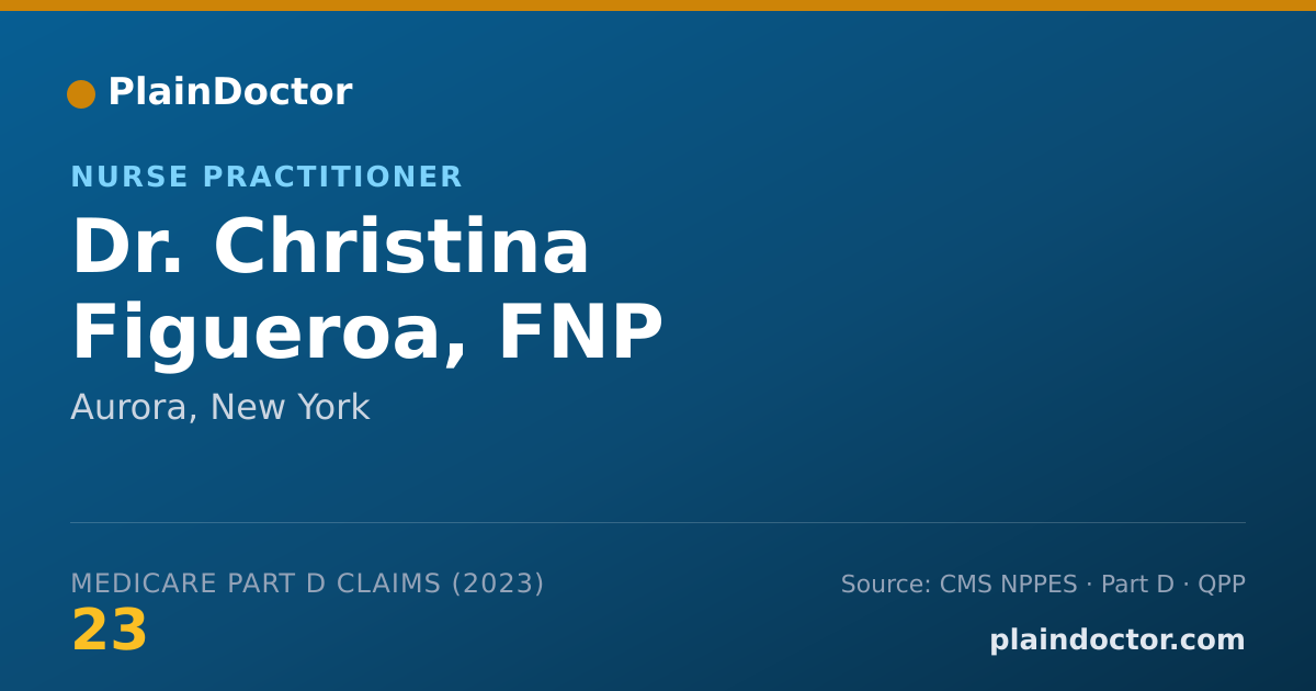 Shareable card for Christina Figueroa, FNP - Nurse Practitioner, Aurora, NY