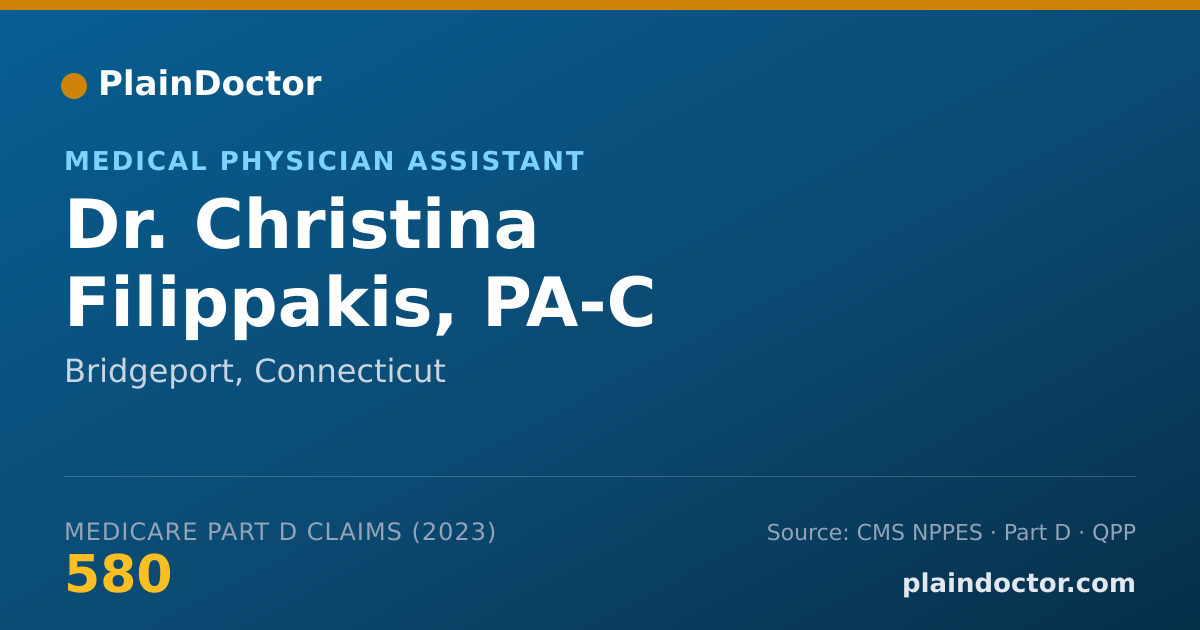 Shareable card for Christina Filippakis, PA-C - Medical Physician Assistant, Bridgeport, CT