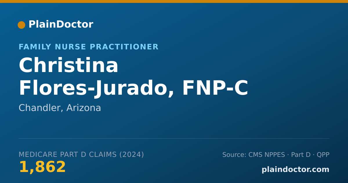 Shareable card for Christina Flores-Jurado, FNP-C - Family Nurse Practitioner, Chandler, AZ