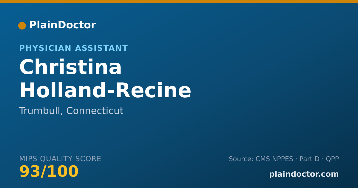 Shareable card for Christina Holland-Recine - Physician Assistant, Trumbull, CT