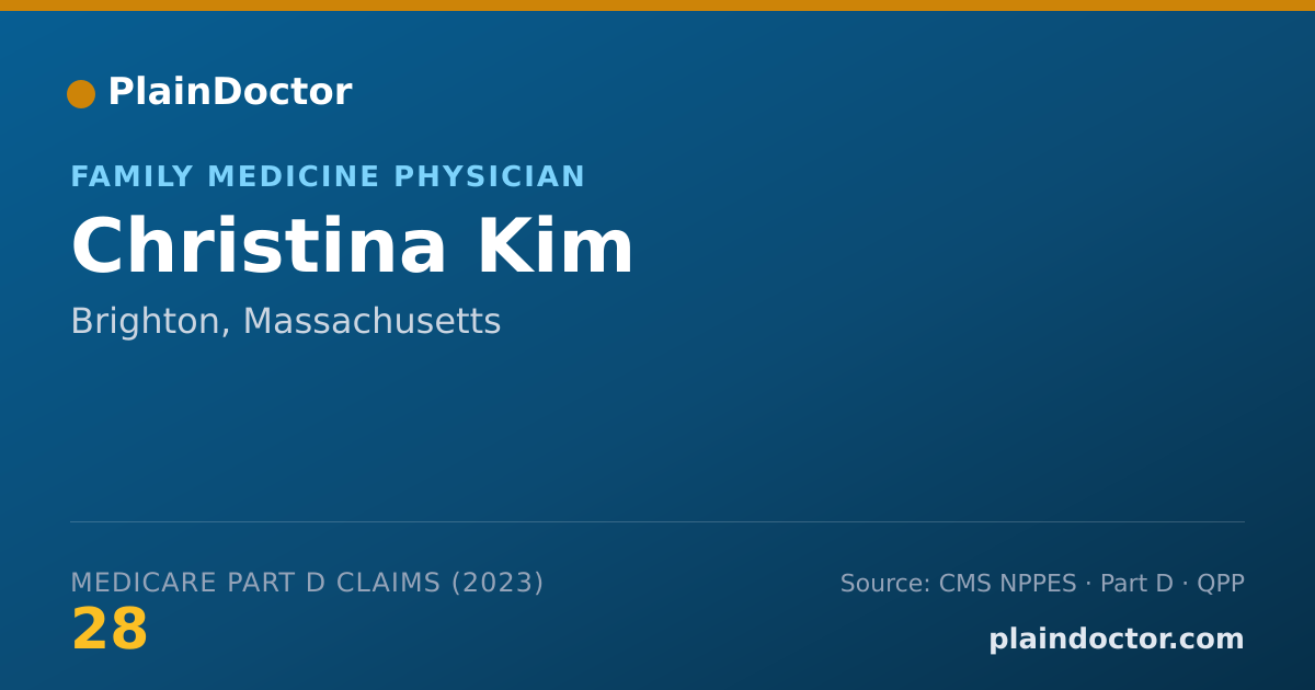 Shareable card for Christina Kim - Family Medicine Physician, Brighton, MA