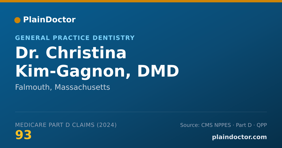 Shareable card for Christina Kim-Gagnon, DMD - General Practice Dentistry, Falmouth, MA