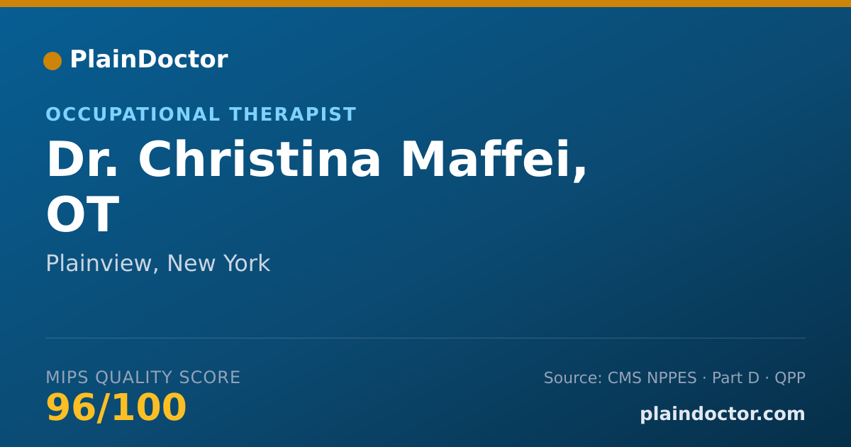 Shareable card for Christina Maffei, OT - Occupational Therapist, Plainview, NY