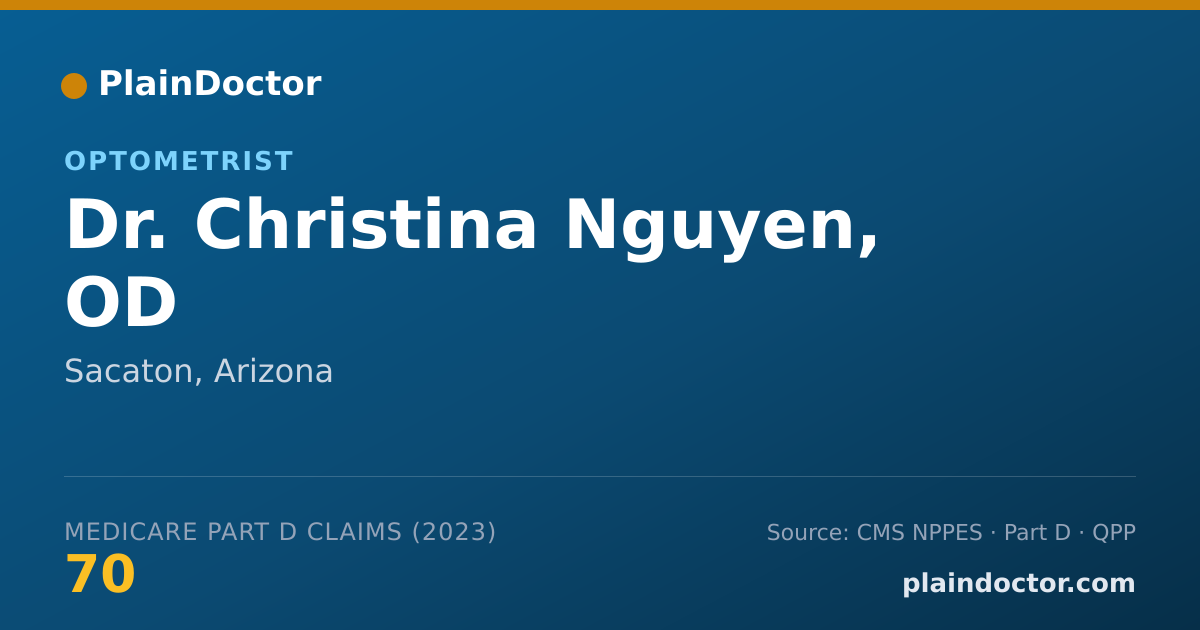Shareable card for Christina Nguyen, OD - Optometrist, Sacaton, AZ