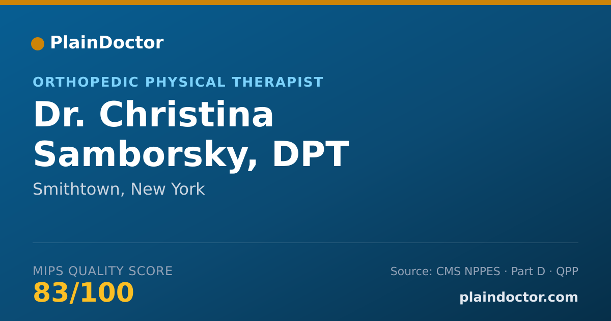 Shareable card for Christina Samborsky, DPT - Orthopedic Physical Therapist, Smithtown, NY