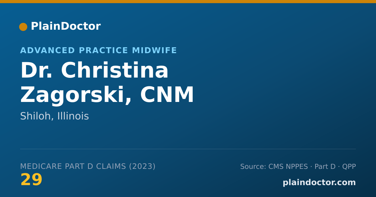 Shareable card for Christina Zagorski, CNM - Advanced Practice Midwife, Shiloh, IL