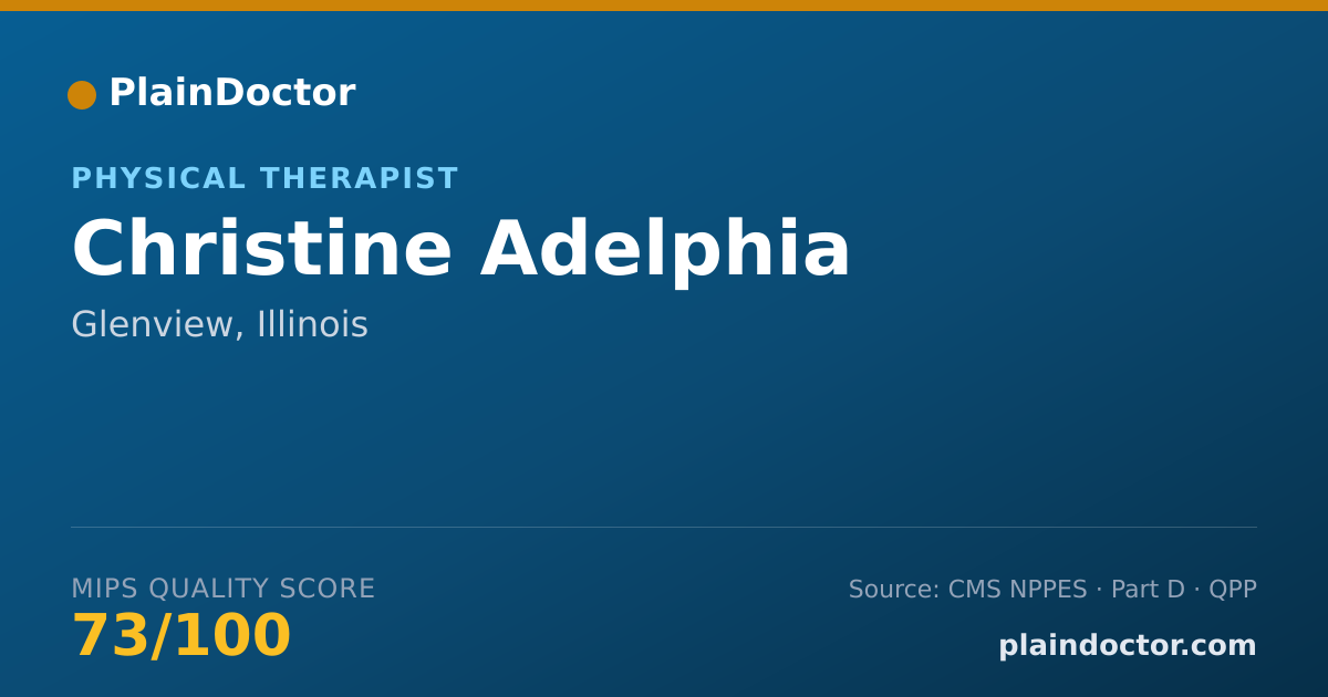 Shareable card for Christine Adelphia - Physical Therapist, Glenview, IL