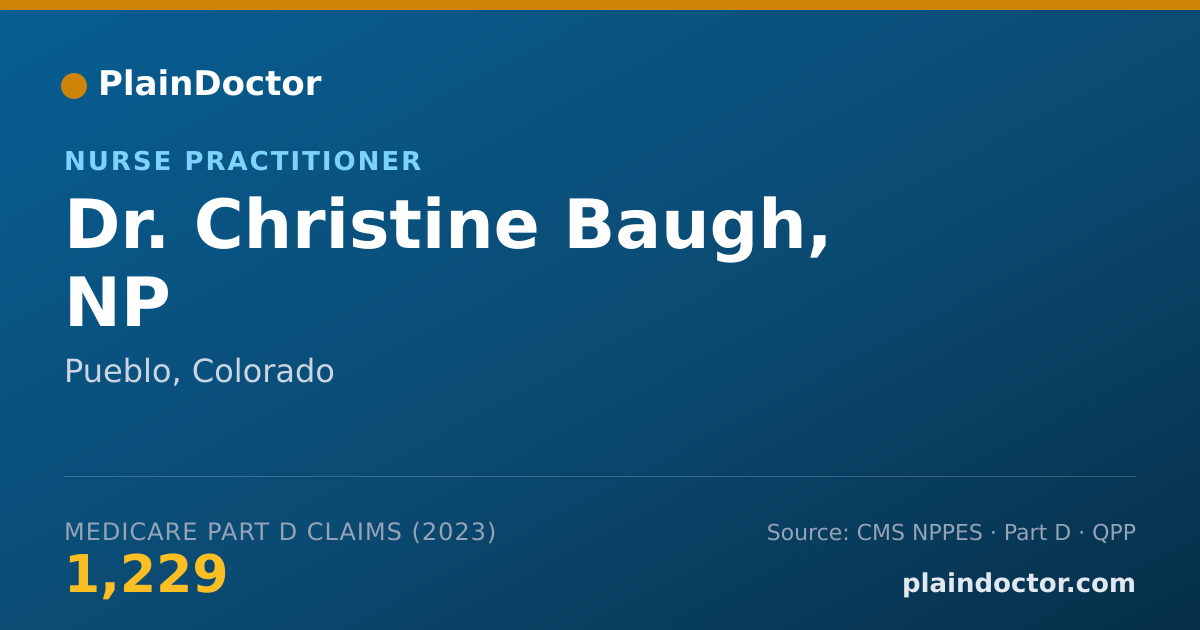 Shareable card for Christine Baugh, NP - Nurse Practitioner, Pueblo, CO
