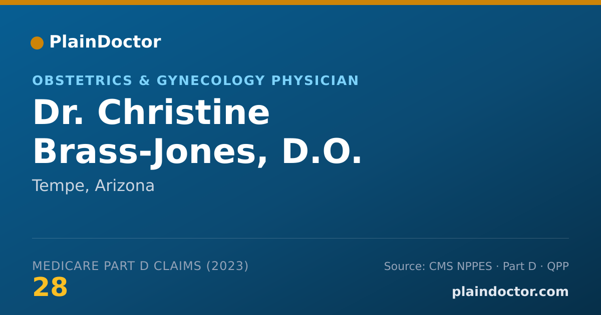 Shareable card for Christine Brass-Jones, D.O. - Obstetrics & Gynecology Physician, Tempe, AZ