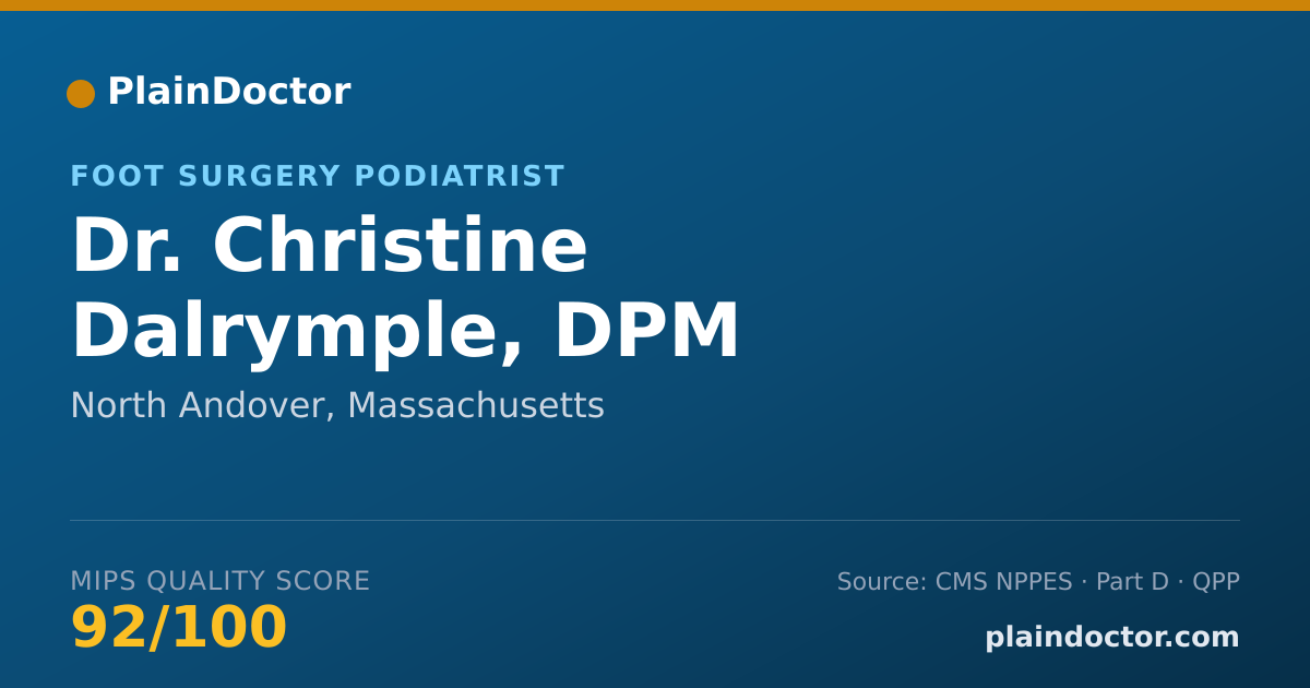 Shareable card for Christine Dalrymple, DPM - Foot Surgery Podiatrist, North Andover, MA