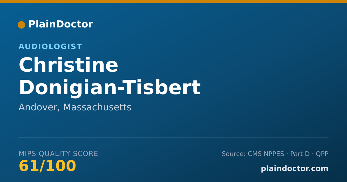 Shareable card for Christine Donigian-Tisbert - Audiologist, Andover, MA