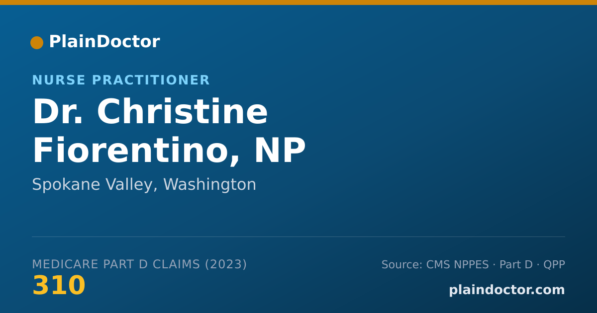 Shareable card for Christine Fiorentino, NP - Nurse Practitioner, Spokane Valley, WA
