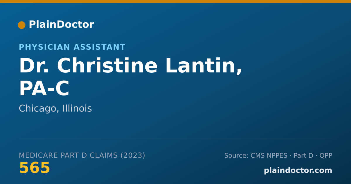 Shareable card for Christine Lantin, PA-C - Physician Assistant, Chicago, IL
