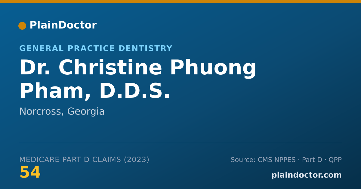 Shareable card for Christine Phuong Pham, D.D.S. - General Practice Dentistry, Norcross, GA