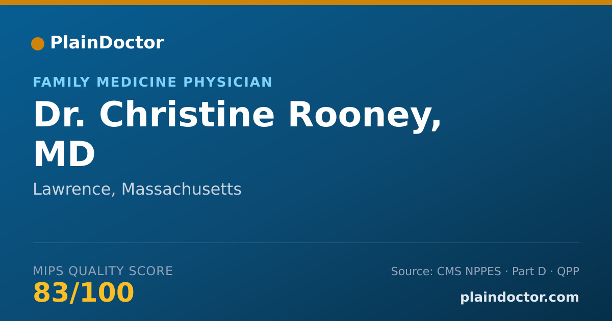 Shareable card for Christine Rooney, MD - Family Medicine Physician, Lawrence, MA