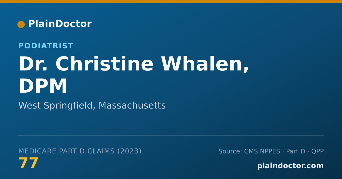 Shareable card for Christine Whalen, DPM - Podiatrist, West Springfield, MA