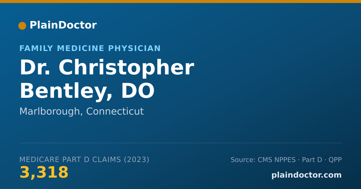 Shareable card for Christopher Bentley, DO - Family Medicine Physician, Marlborough, CT