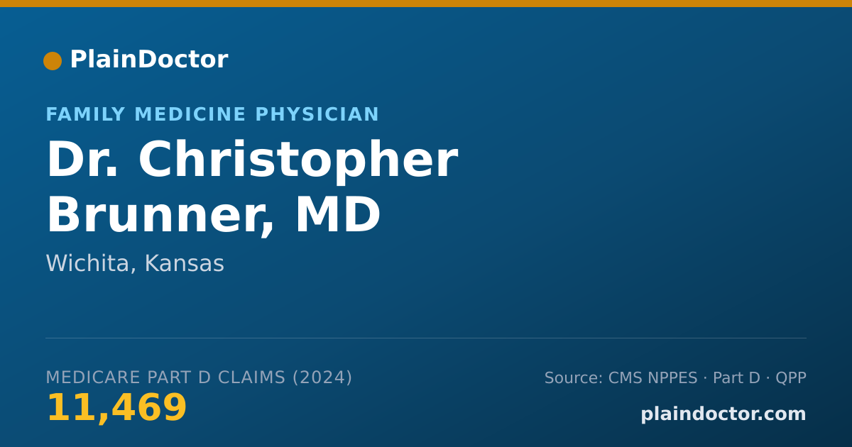 Shareable card for Christopher Brunner, MD - Family Medicine Physician, Wichita, KS
