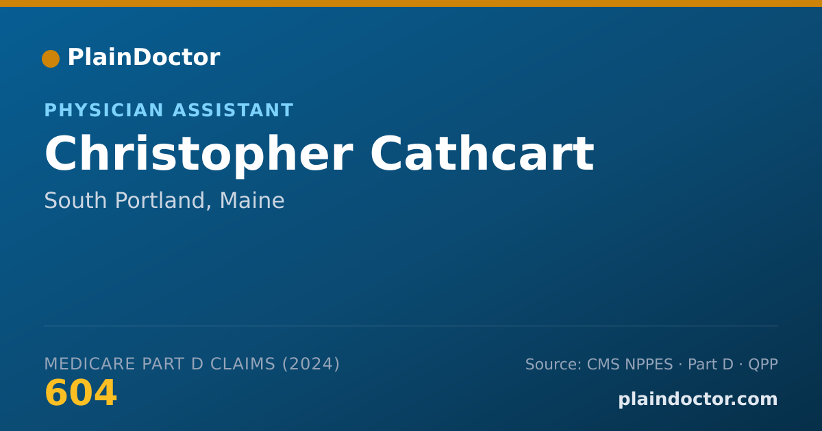 Shareable card for Christopher Cathcart - Physician Assistant, South Portland, ME