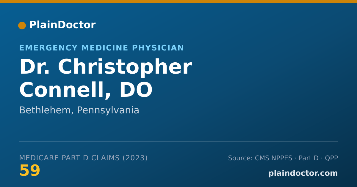 Shareable card for Christopher Connell, DO - Emergency Medicine Physician, Bethlehem, PA