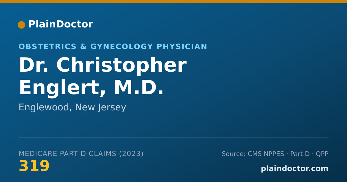 Shareable card for Christopher Englert, M.D. - Obstetrics & Gynecology Physician, Englewood, NJ