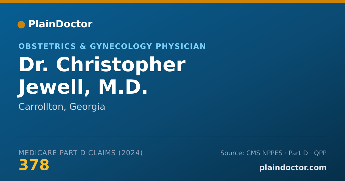 Shareable card for Christopher Jewell, M.D. - Obstetrics & Gynecology Physician, Carrollton, GA