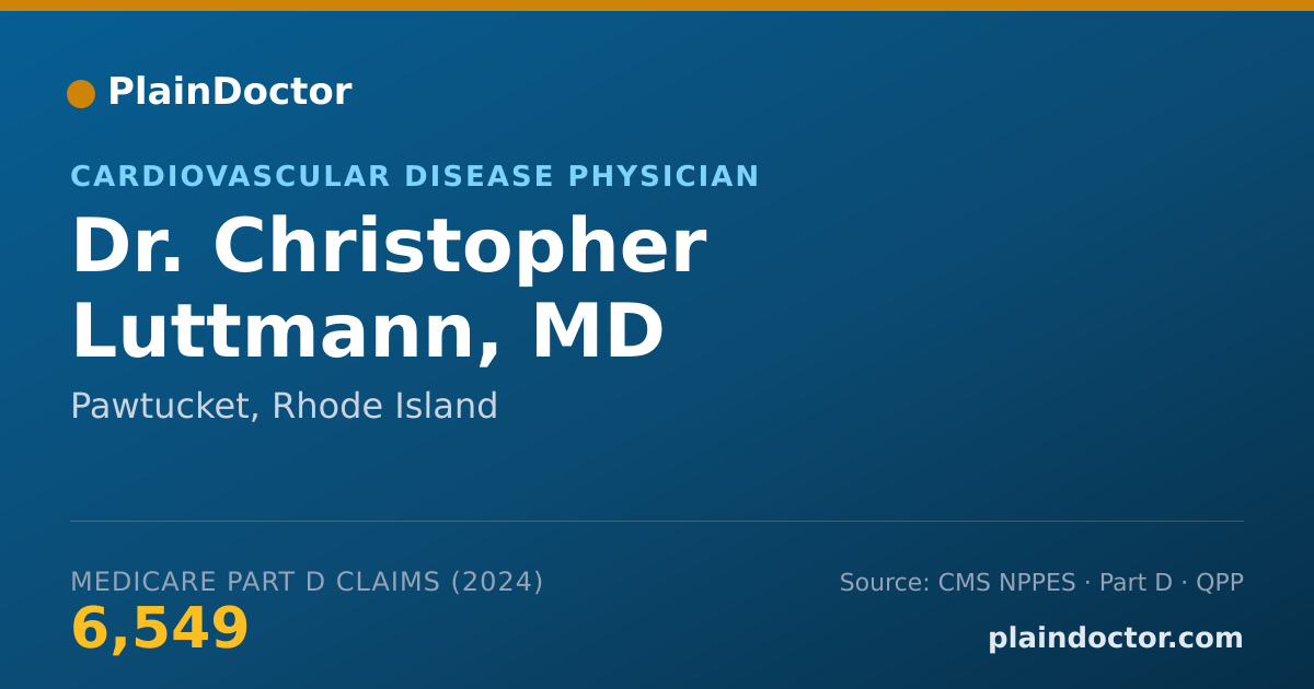 Shareable card for Christopher Luttmann, MD - Cardiovascular Disease Physician, Pawtucket, RI