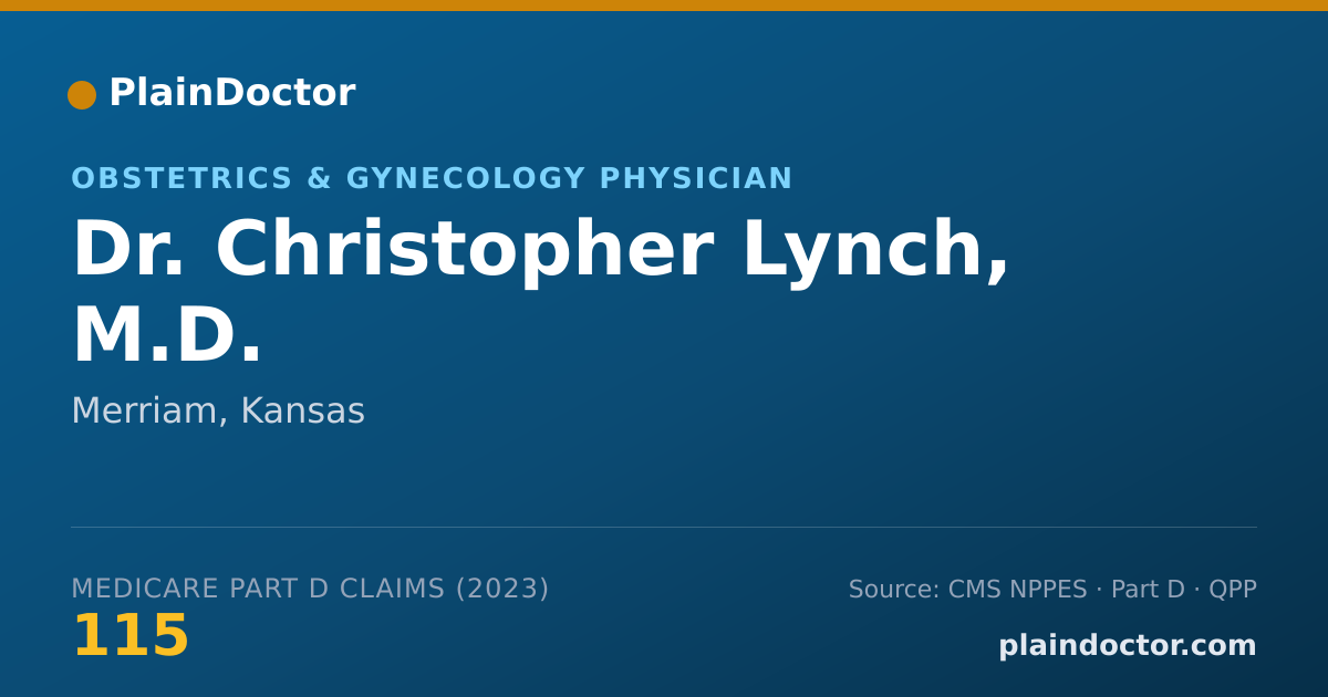 Shareable card for Christopher Lynch, M.D. - Obstetrics & Gynecology Physician, Merriam, KS