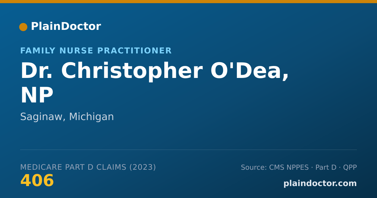 Shareable card for Christopher O'Dea, NP - Family Nurse Practitioner, Saginaw, MI