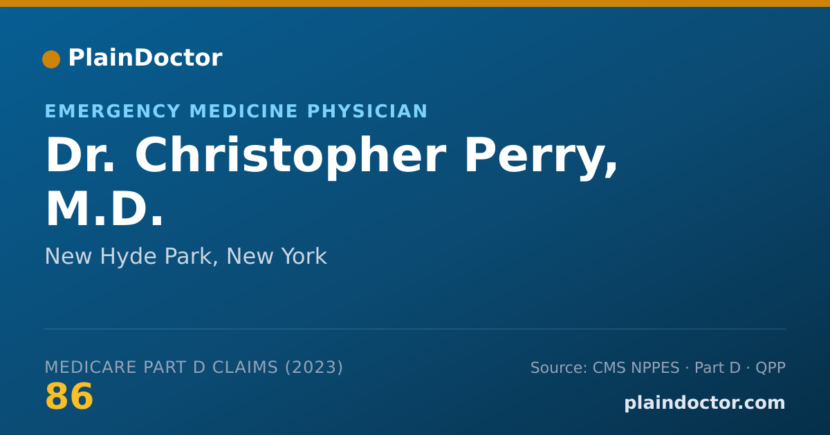 Shareable card for Christopher Perry, M.D. - Emergency Medicine Physician, New Hyde Park, NY