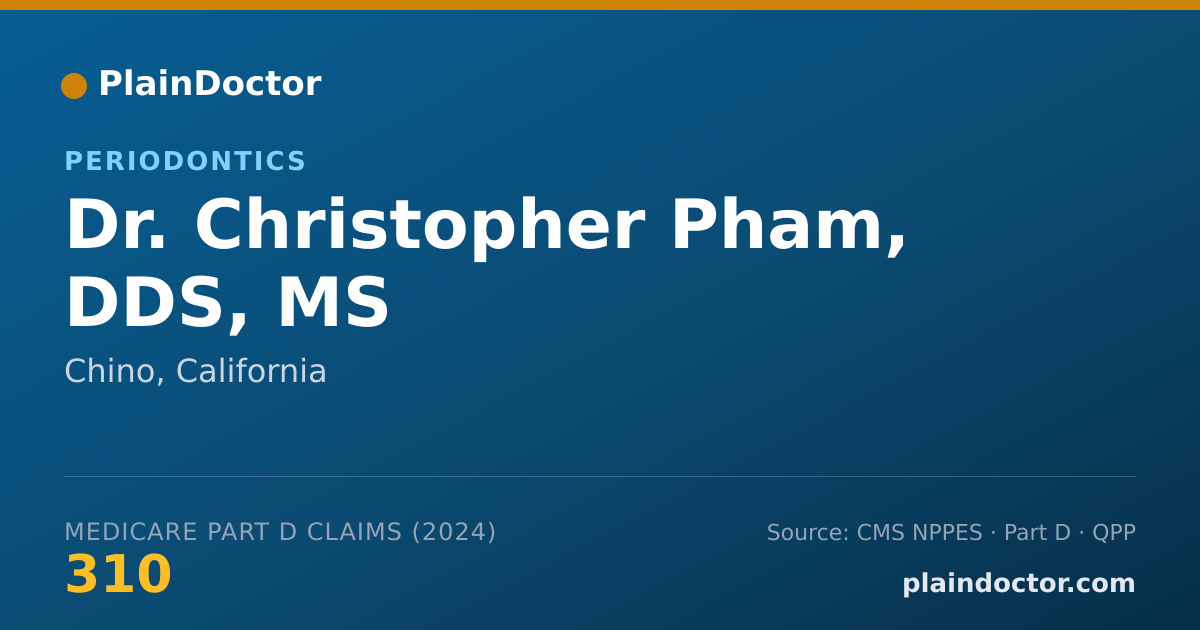 Shareable card for Christopher Pham, DDS, MS - Dentist, Chino, CA