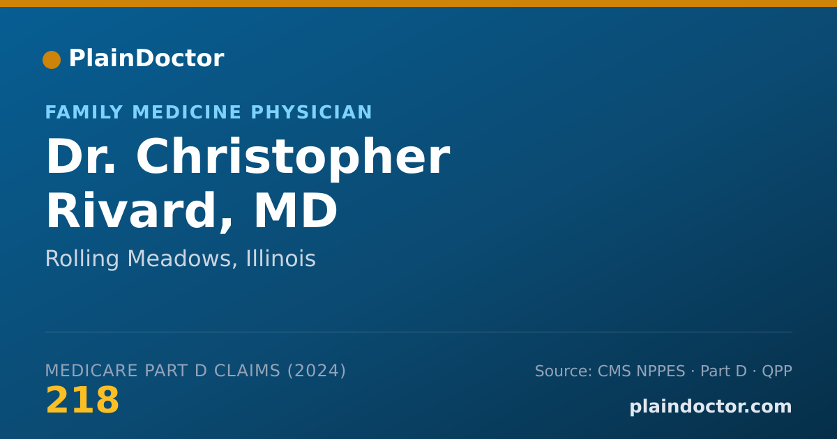 Shareable card for Christopher Rivard, MD - Family Medicine Physician, Rolling Meadows, IL