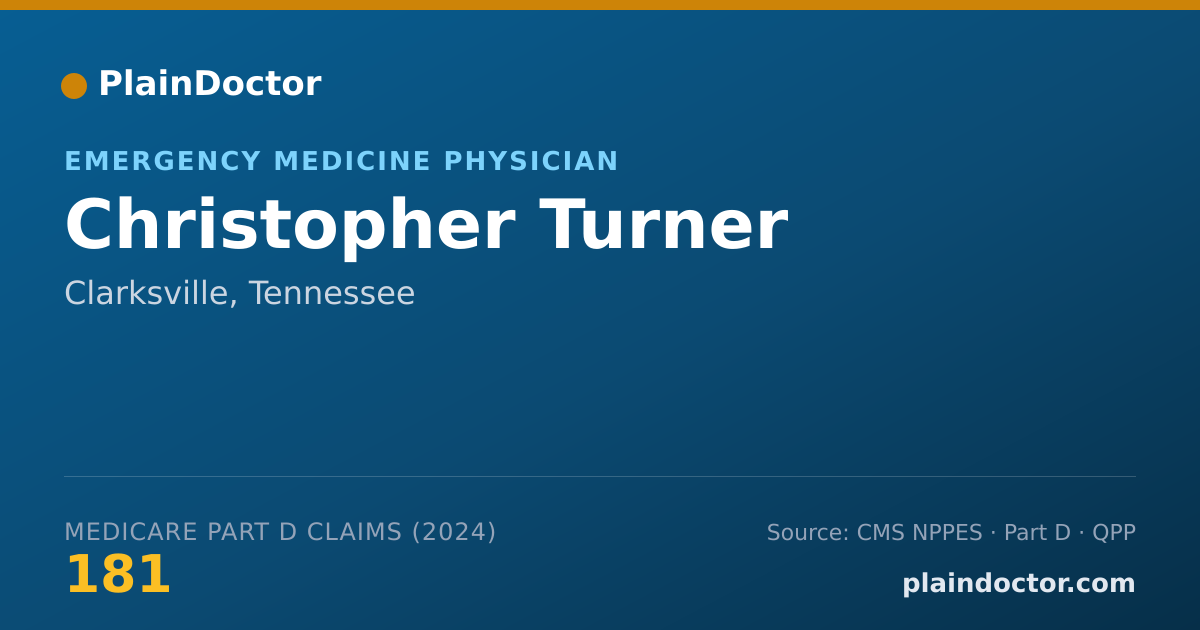 Shareable card for Christopher Turner - Student in an Organized Health Care Education/Training Program, Clarksville, TN
