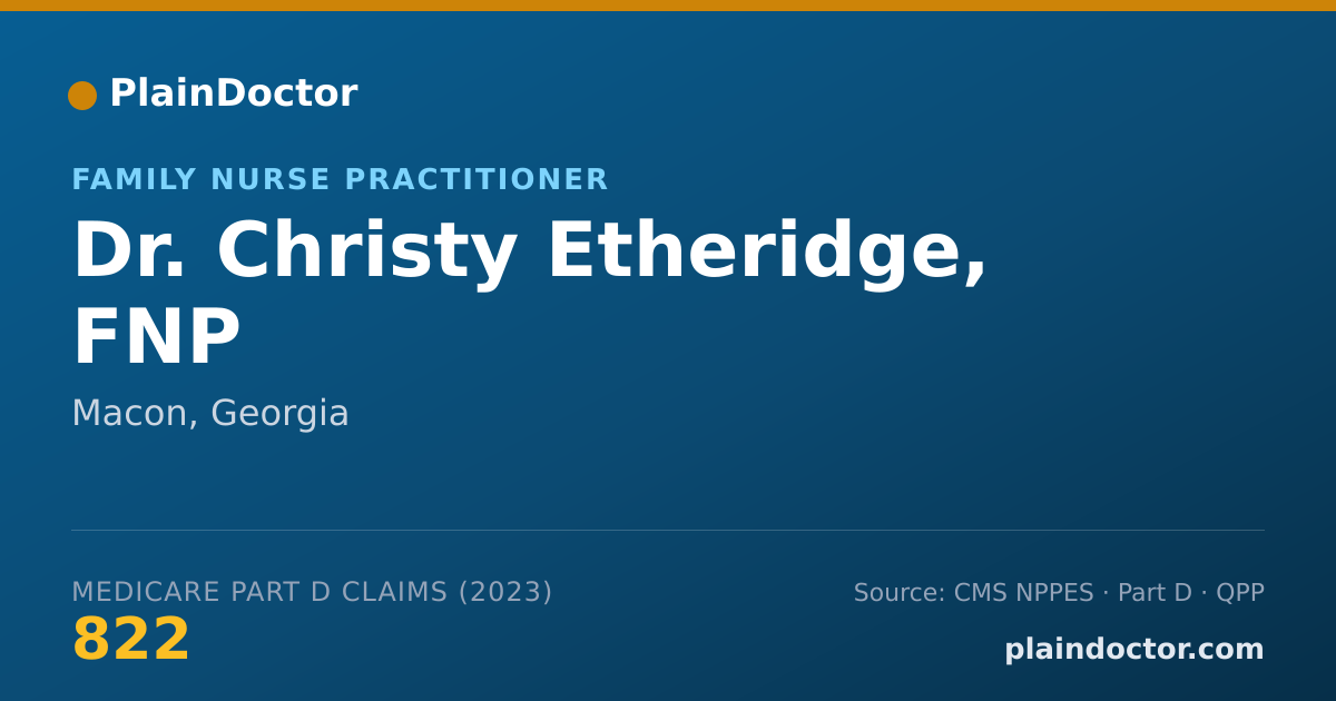Shareable card for Christy Etheridge, FNP - Family Nurse Practitioner, Macon, GA