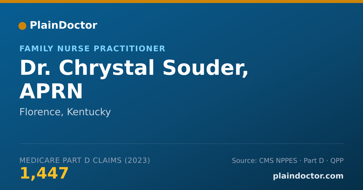 Shareable card for Chrystal Souder, APRN - Family Nurse Practitioner, Florence, KY