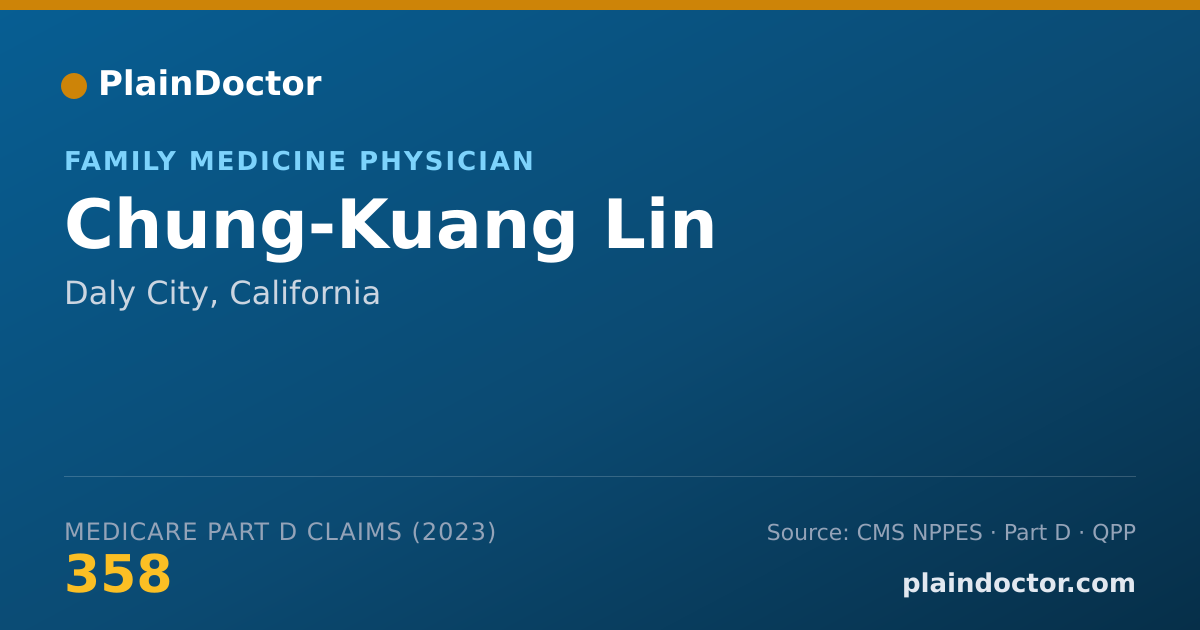 Shareable card for Chung-Kuang Lin - Family Medicine Physician, Daly City, CA