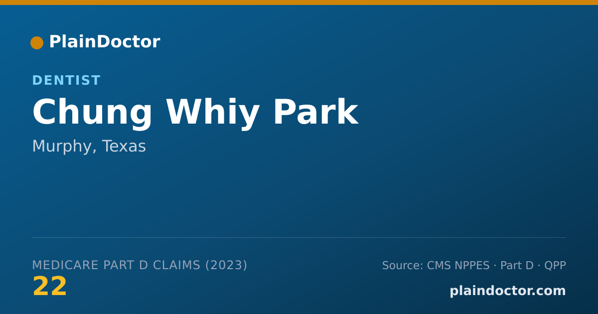 Shareable card for Chung Whiy Park - Dentist, Murphy, TX