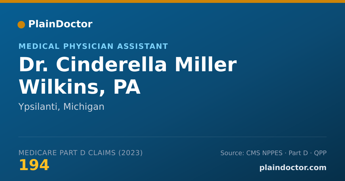 Shareable card for Cinderella Miller Wilkins, PA - Medical Physician Assistant, Ypsilanti, MI